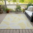 thumbnail image 6 of Addison Rugs Chantille Indoor/Outdoor Transitional Geometric Gold Washable Rectangle Rug, 9' x 12', 6 of 6