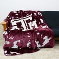 thumbnail image 3 of College Covers Texas A&M Aggies Huge Raschel Throw Blanket, Bedspread, 86" x 63", 3 of 7