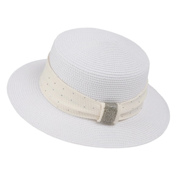 Levmjia Women Hat Wide Brim Sun Hat Beach Vacation Gardening Outdoor Walking Daily Casual UV Protection Fashion