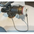 thumbnail image 3 of Propane LP BBQ Grill 20-40lb Tank Valve Threaded Plugs w/ Chain Tethers, 2-Pack, Made in USA, 3 of 6