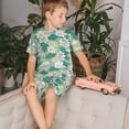 thumbnail image 4 of Balery Lotus Flower1 Conjunto de Pijama Infantil de Manga Corta con Estampado – Ropa de Dormir de Algodón Suave-XX-Large, 4 of 6