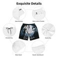 thumbnail image 6 of Corpse Bride Men's Swim Trunks Quick Dry Beach Board Shorts with Pockets Mesh Lining Bathing Suits, 6 of 7
