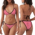 thumbnail image 3 of Disketp Colorful Sprinkles Donuts para Bañador de Dos Piezas para Mujer, Bikini Sexy Halter String, Conjunto de Bikini en Triángulo, 3 of 6