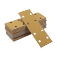 thumbnail image 1 of Unique Bargains 50Pcs Discos de Lijado Impermeables Húmedos Secos Hook&Loop Papel de Lija para Acabado Automotriz 2.76Pulgadas x 7.8Pulgadas 120 Grano 8 Agujeros Amarillo Óxido de Aluminio, 1 of 1