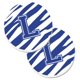 thumbnail image 1 of ""Caroline'S Treasures Monograma Inicial L Raya De Tigre Azul Y Blanco Juego De 2 Posavasos Para Coche Cj1034-Lcarc 2,56 Multicolor"", 1 of 1