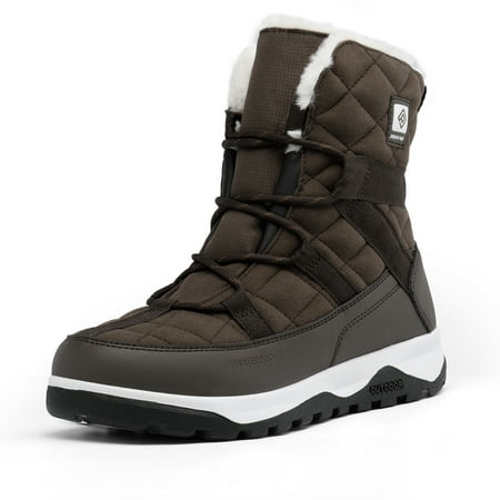 

Dream Pairs Women s Warm Non-Slip Outdoor Boot Winter Waterproof Snow Boots SDSB2214W BROWN Size 7