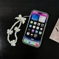 thumbnail image 6 of Shell Pattern Cow Pattern Phone case, with or Without Stand and Chain, Anti-Drop wear-Resistant, Aesthetic Girl, for iPhone 15 14 13 12 11 Pro Max Plus Phone case (P3,iPhone 12 Pro Max), 6 of 7