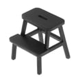 thumbnail image 3 of 1:12 Scale Dollhouse Step Chair Miniature Decoration Mini Furniture 2 Step Stool Black, 3 of 9