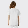 thumbnail image 2 of SPECTRUM UNIFORMS Scrubs Top Doctor & Nurse Coat Yoga Unisex V-Neck Ideal for Medical Professionals Hospital and Lab Workwear White, 2 of 4