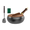 thumbnail image 2 of Wok Pan 9.45 [Wok Cooking Cooking Multipropiors Flat Botthip Tinking Tradicional De Cocina, 2 of 8