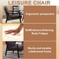 thumbnail image 6 of GARITIN Accent Chair, Mid Century Modern Armchair with Solid Wood Armrest, 6 of 8