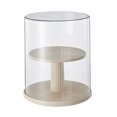thumbnail image 2 of 2 Tier Action Figures Display Case Rotating Dust Proof Blind Box Storage Box for Figures Collectibles, 2 of 5