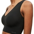 thumbnail image 3 of Calvin Klein Invisibles Comfort Lightly Lined V-Neck Bralette QF4708 Color: Flint Stone Size: X LARGE, 3 of 4