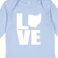 thumbnail image 4 of Inktastic Ohio Love Boys or Girls Long Sleeve Baby Bodysuit, 4 of 5