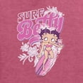 thumbnail image 5 of Wild Bobby, Shore Surfer Betty Boop Betty Boop Unisex Crewneck Sweatshirt, Vintage Heather Red, Small, 5 of 5