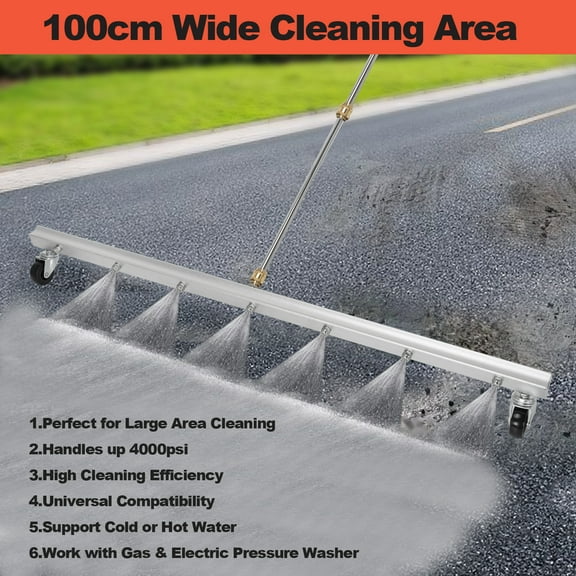 39" Pressure Power Washer Surface Cleaner Undercarriage Water Broom 4000PSI