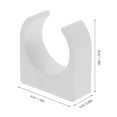 thumbnail image 2 of WRITWAA 10Pack PVC Pipe Clamps Motor Mounting Bracket White Plastic Easy Installation For DIY Projects, 2 of 8