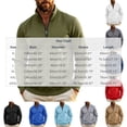 thumbnail image 4 of Men Quarter Zip Sweatshirt Sevevn Stand Collar Long Sleeve Pullover With Side Pockets Soft Fleece Casual Top For Daily Travel And Outdoor Wear, 4 of 9
