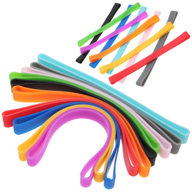 unbranded 20Ud Bandas De Silicona Para Uso Práctico En De Libros, Cajas Y Accesorios Portátiles