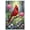Unframe-style, variant on Vibrant Red Cardinal Bird Canvas Wall Art Print Spring Forest Landscape with Tulips Daisies Nature Wildlife Artwork for Home Living Room Bedroom Decor