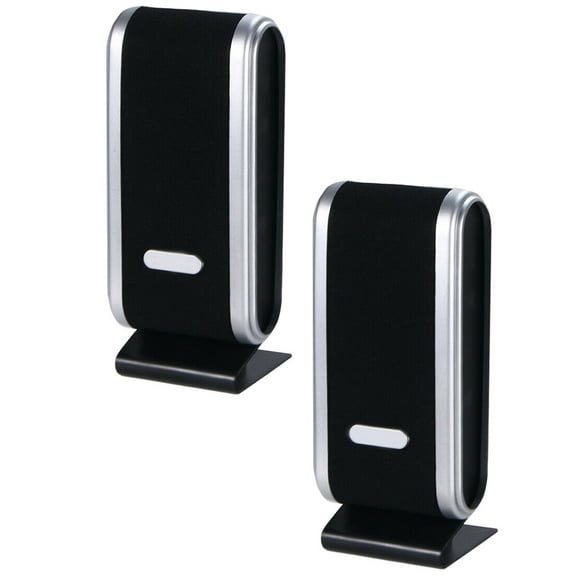Luxshiny Black USB Power Computer Speakers Compact Stereo Desktop Speakers for Home Use