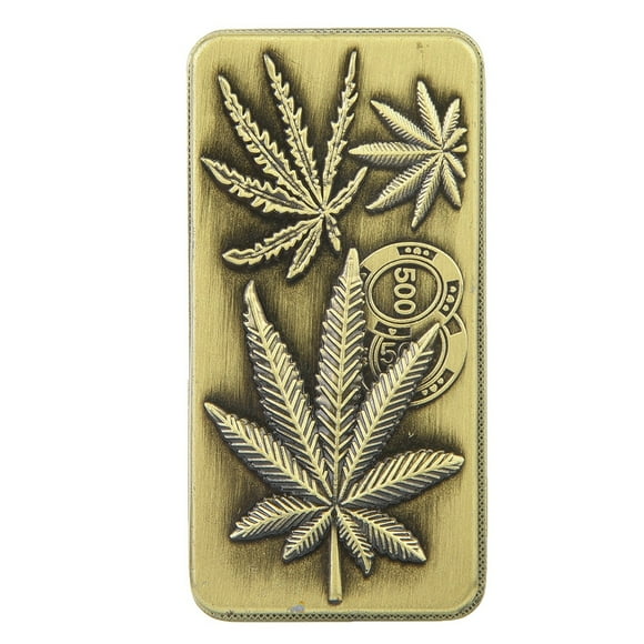 MAYUJIAA Windproof Jet Flame Inflatable Slide Metal Lighter Maple Leaves Embossment (Aeneous) HW313-49440