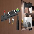thumbnail image 5 of Key board with shelf, longziming 6 hooks & key bar, modern key board black, 5 of 5