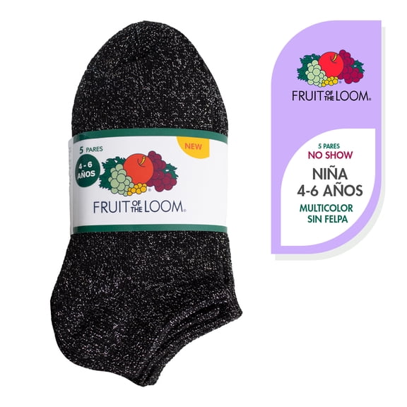 Tin Corto Fruit Of The Loom para Niña, Multicolor 5 Piezas Talla CH