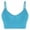 AA-Light Blue, variant on QATAINLAV Women's Padded Seamless Wireless Sport Bras Solid Casual Summer Spaghetti Straps Bralette Yoga Workout Crop Tops Black L