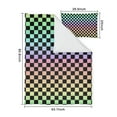 thumbnail image 5 of Rainbow Checkerboard Duvet Cover and Pillowcase Set for Single Bedding, Bedroom Accessories for Kids Teens, 5 of 5