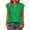 Green, variant on Women V-Neck Sleeveless Solid Button Ruched Lace Sleeve Casual Tank Tops