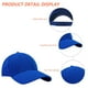 thumbnail image 3 of Xiao Hua Gorra de béisbol 100% algodón puro, ajustable, de mezclilla, para hombres y mujeres, azul, 3 of 4