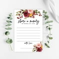 thumbnail image 2 of Koyal Wholesale Share a Memory Cards, Fall Burgundy Marsala Floral Cards for Wedding, Memories, 4" x 6", 52-Pk, 2 of 5
