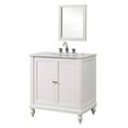 thumbnail image 6 of J & J International 32S9-WWC Classic 32 in. Pearl White Vanity with White Carrara Marble Top, 6 of 6