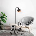 thumbnail image 4 of Swift Beacon Midnight Gloss Floor Lamp for Living Room - Durable Shiny Black Finished Metal Body, Perfect Tall Lamp for Bedroom, Office and Workspace, 4 of 4