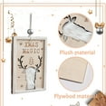 thumbnail image 5 of Lilixerw Carved Wooden Christmas Sign Pendant,Holiday Tree Ornament with Reindeer Scene,Festive Wall & Door Hanging Decor,4.29Inch Beige, 5 of 6
