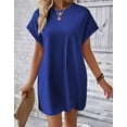 thumbnail image 5 of Dresses for Women Summer Casual Crew Neck Boho Dress Beach Wear Daily Midi Dresses Alsol Lamesa, 5 of 6