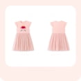 thumbnail image 4 of Bellafa Toddler Applique Tutu Dress Little Girls Fluffy Sleeve Summer Dresses Casual Party Tulle Sundress for Kids 2-7Y, 4 of 8
