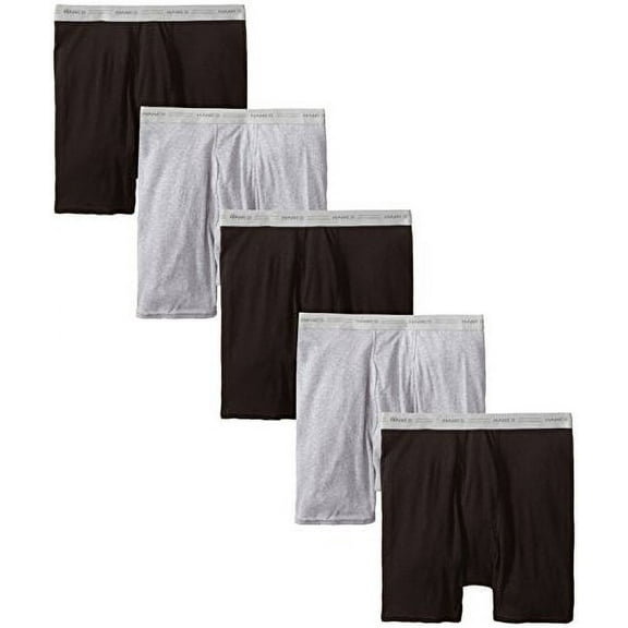 Hanes Men's FreshIQ Comfort Flex Waistband Boxer Brief, 5-Pack