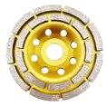 thumbnail image 2 of 4.5in Grinding Wheel Double Row Grinding Cup Diamond Polishing Disc for Concrete Marble Stones, 2 of 5