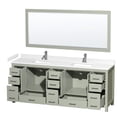 thumbnail image 7 of Wyndham Collection WCS141484DLGC2UNSM70 Sheffield 84" Free Standing Double Basin Vanity, 7 of 7