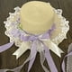 thumbnail image 4 of Guardurnaity Sombrero de paja estilo girasol para mujer, sombrero con flores, sombrero estilo bosque, sombrero de paja con cinta para niña, Sombreros tipo+3, 4 of 6
