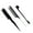 Black, variant on 3Pcs Hair Styling Comb Hair Brush Set Teasing Hair Brush Edge Brush Tail Comb for Edge Back Brushing Combing