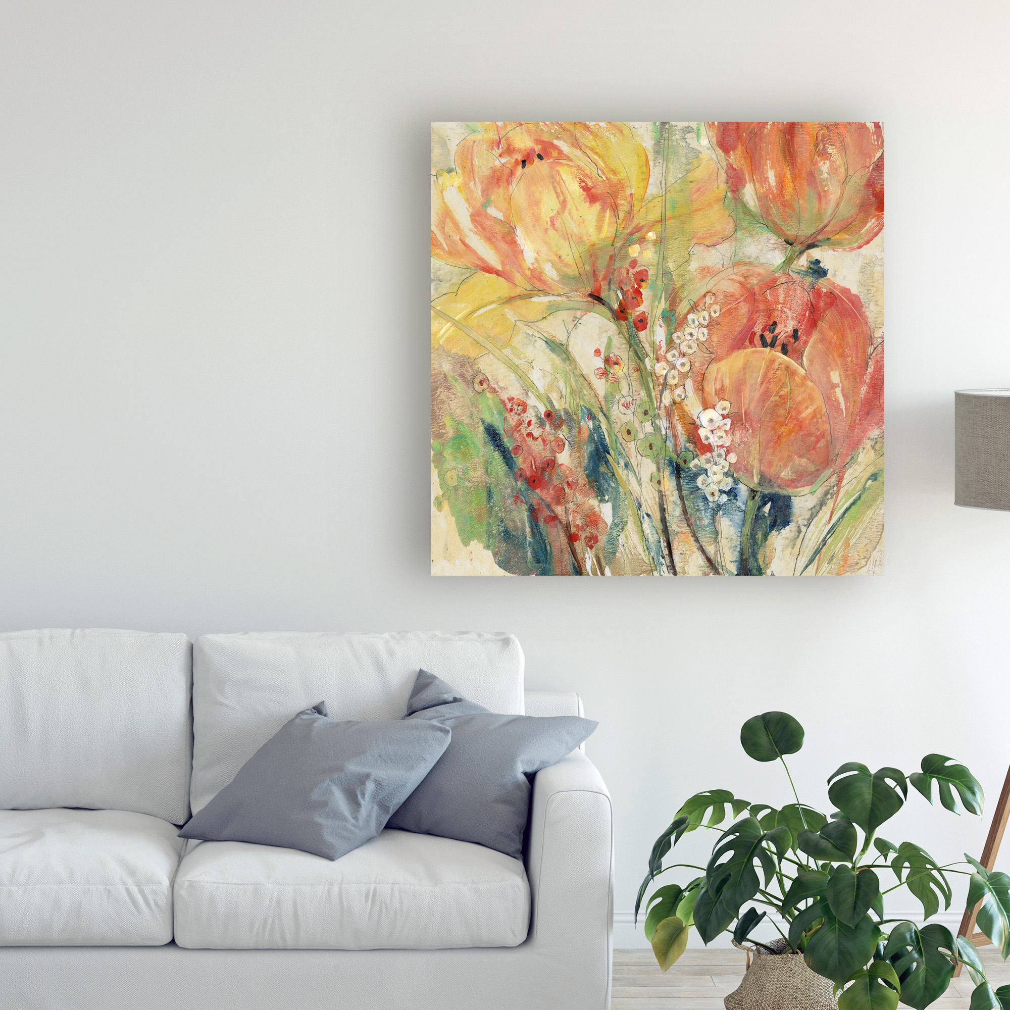Trademark Fine Art 'Spring Tulip Array I' Canvas Art by Tim OToole