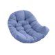thumbnail image 2 of Cojín para silla con forma de huevo, cojín para hamaca de patio, cojín para asiento de cesta colgante, almohada gris azul, 2 of 9