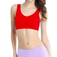 thumbnail image 4 of Padded T Shirt Bras for Women Women's Solid Daily Casual Double Layer Seamless Sports Back Support Large Bra Underwire T-shirt Bra Padded Bralettes for Women Sexy, 4 of 5