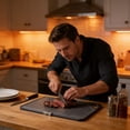 thumbnail image 4 of Cutting Board Chopping Board Kitchen Cooking Tool with Groove, 4 of 6