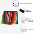 thumbnail image 6 of Disketp Mexican Serape Blanket Stripes Men'S Boxer Briefs,Soft And Breathable Cotton Underwear With Comfortflex Waistband, 6 of 8