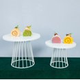 thumbnail image 4 of Cake Stand Home Party Dessert Table Display Rack Dessert Cake Tray Cold Meal Tea Break Table Afternoon Tea Center Rack Metal1p3p white 2 PCS SET S M, 4 of 6