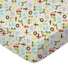 SheetWorld Fitted 100% Cotton Jersey Play Yard Sheet Fits BabyBjorn Travel Crib Light 24 x 42, Cars & Animals Ivory